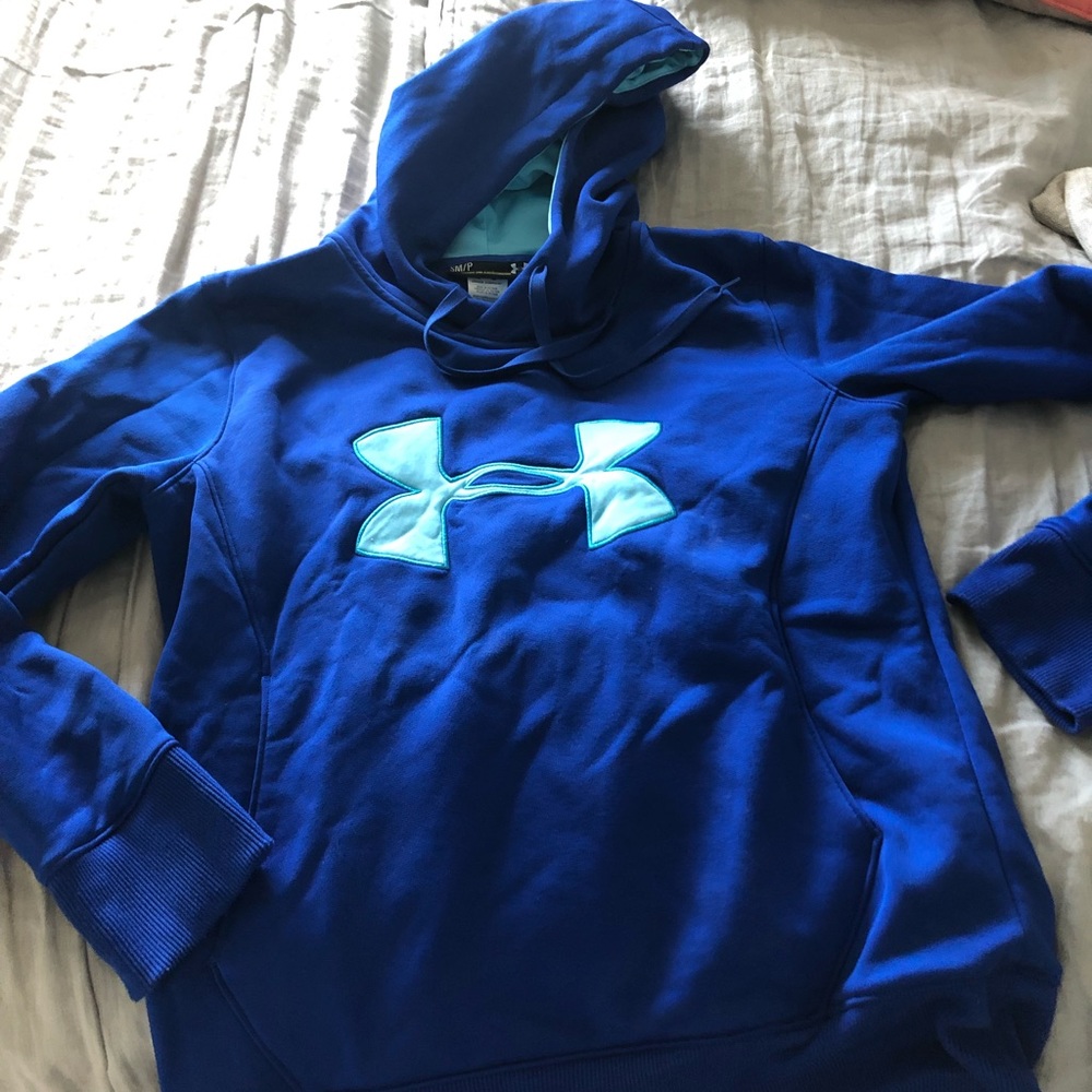 Under armor hoodie blue, like new